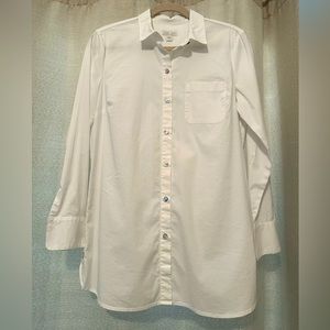 j.jill white long-sleeve shirt size small
